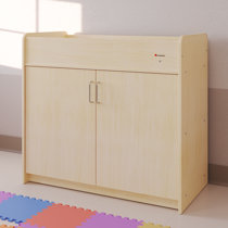 Light wood store changing table